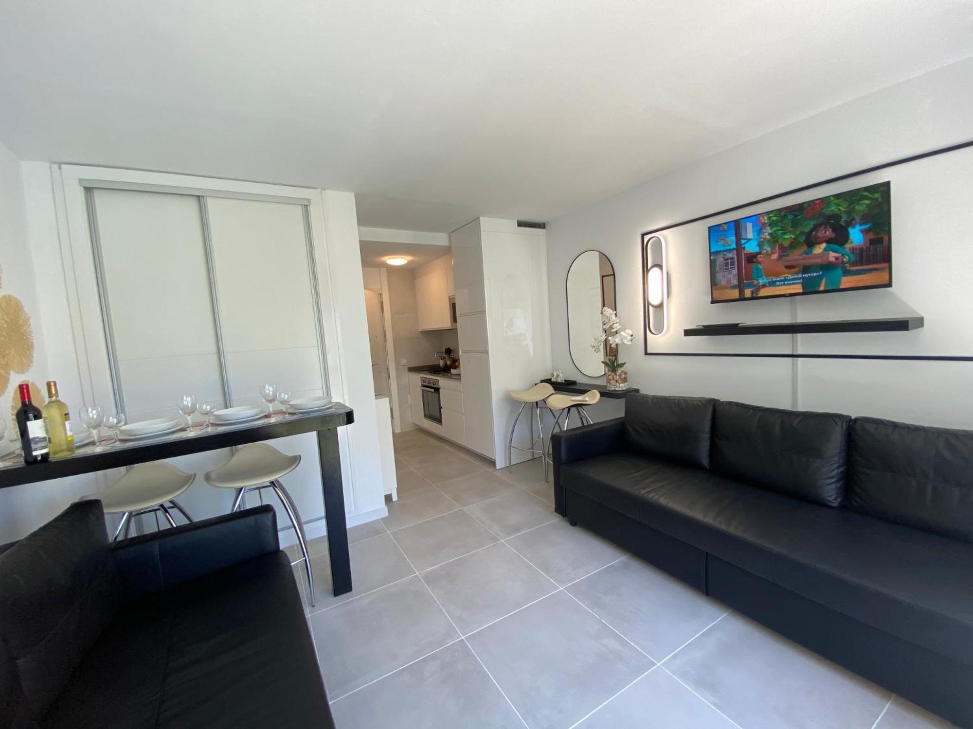 Modern Sea View Studio In Benal Beach Benalmádena Exterior foto